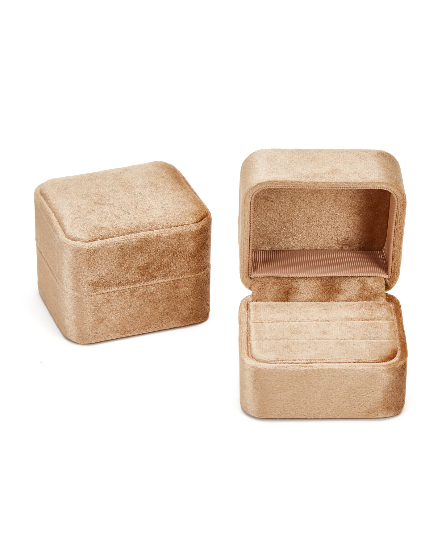 Rectangular Jewelry Box with Flip Lid – 2 Ring Slots, Pack of 25