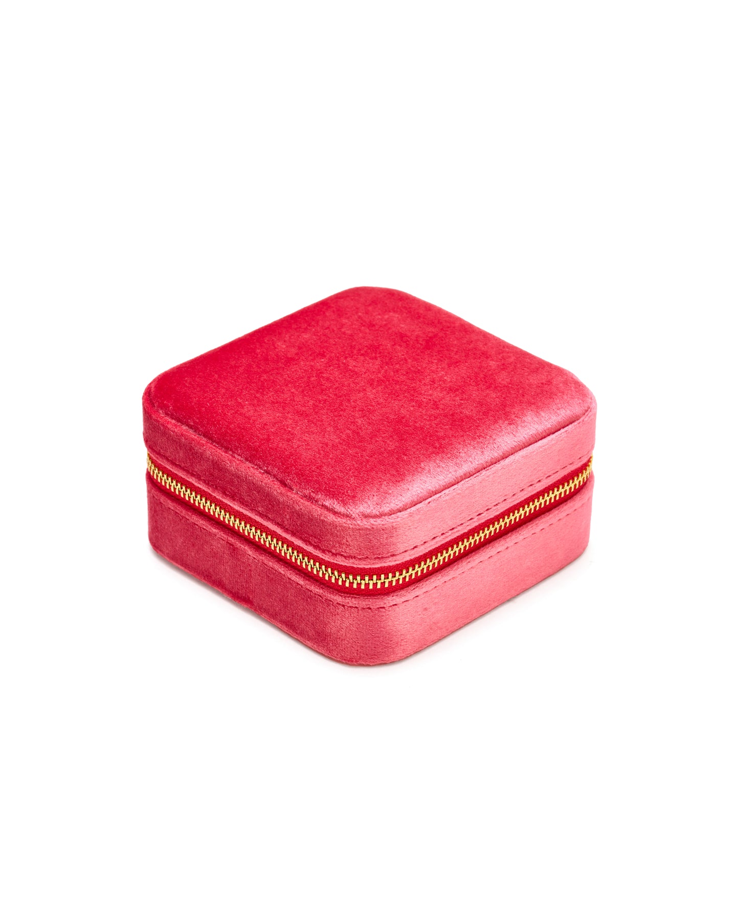 VELVET JEWELRY BOX col. sunset coral, directly orderable - 5 pieces