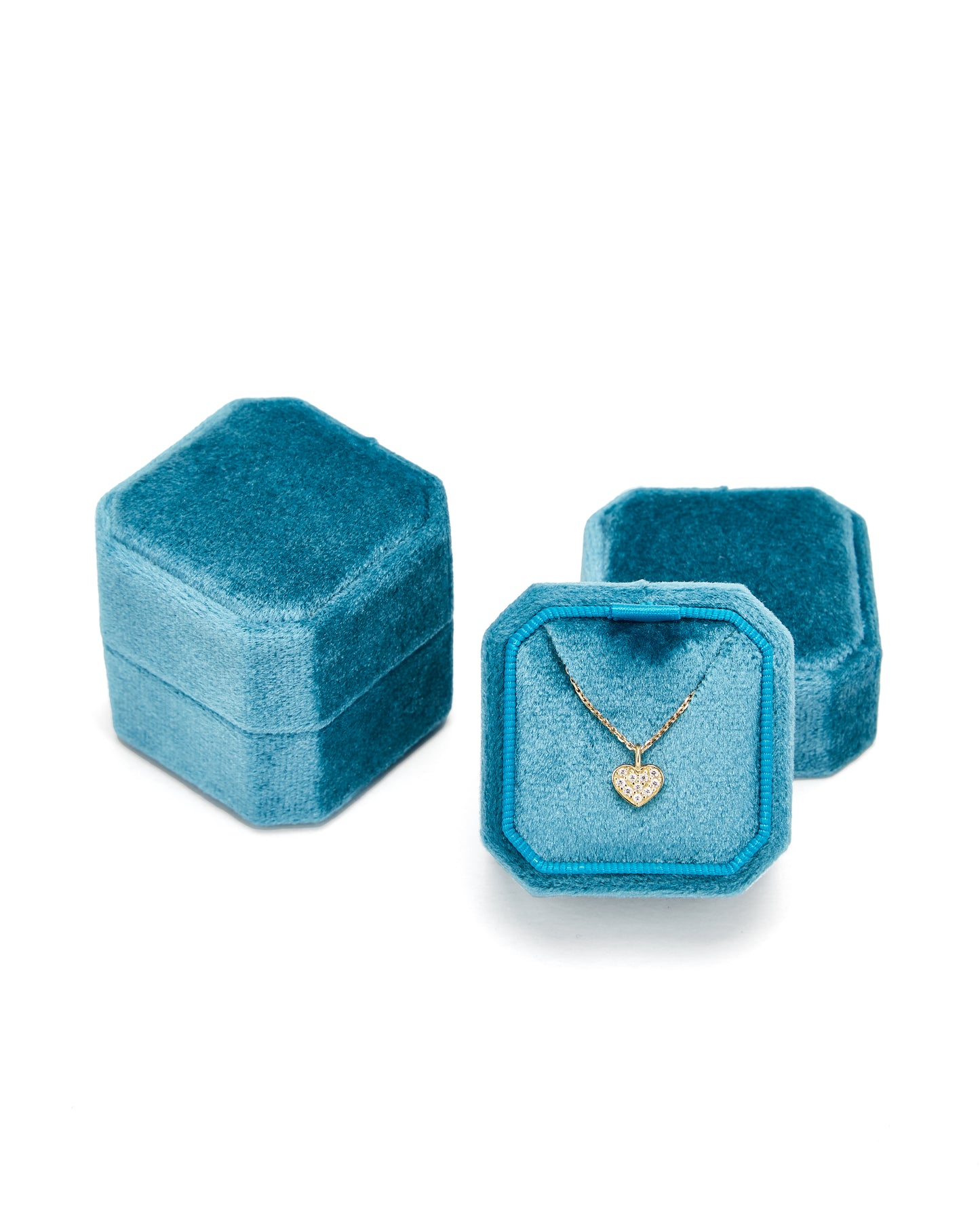 Schmucketui OKTAEDER 2, 25 Stück, Inlay-Wahl: Halskette/Ohrstecker/Creolen