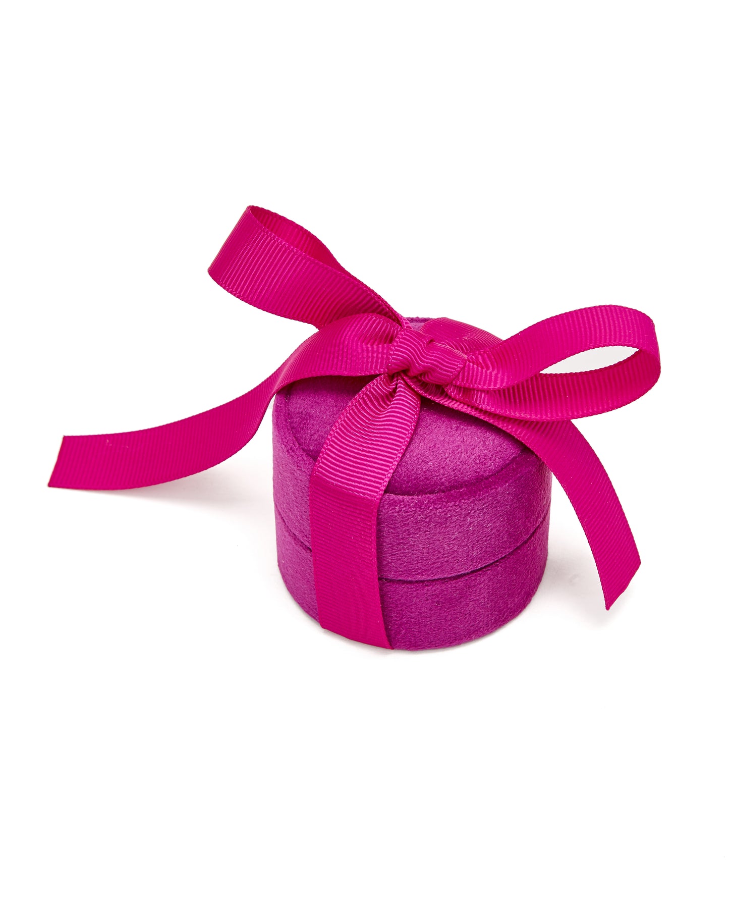 Jewelry case ROUND, 25 pieces, Inlay choice: ring/ring pair