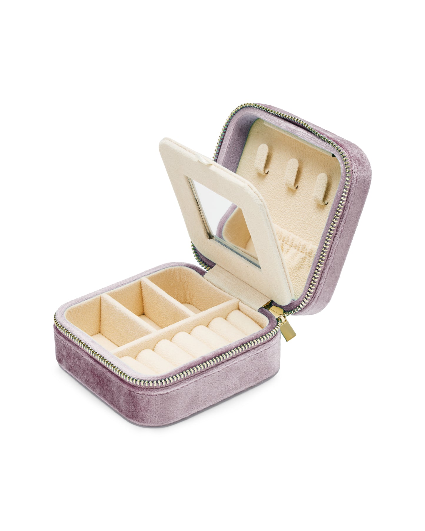 SAMT SCHMUCKKÄSTCHEN col. metallic lilac, 5 Stück - direkt bestellbar