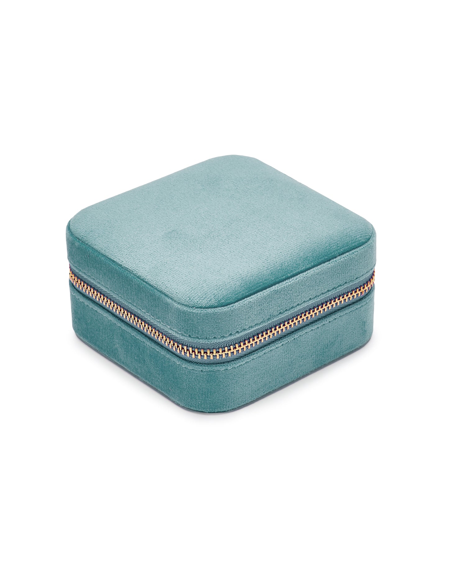 VELVET JEWELRY BOX col. petrol blue, directly orderable - 5 pieces