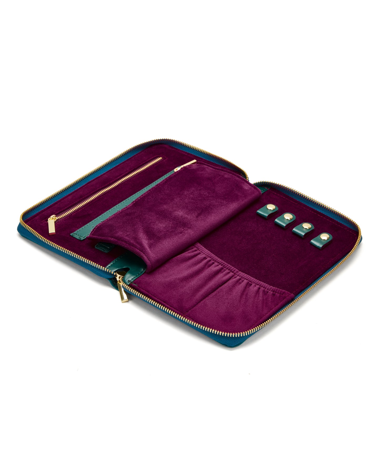 JEWELRY CLUTCH col. emerald-blackberry, directly orderable - 2 pieces