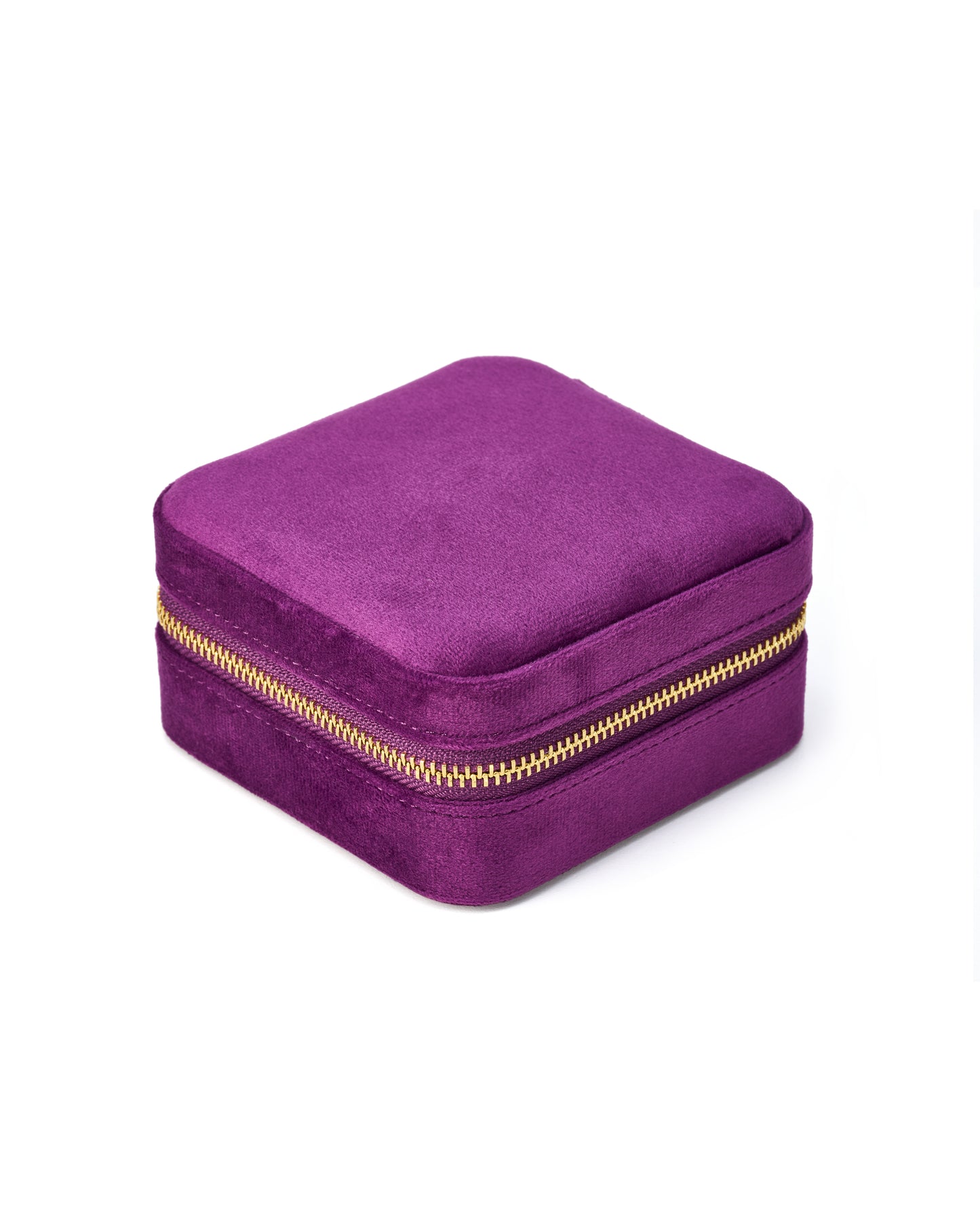 VELVET JEWELRY BOX col. italian plum, directly orderable - 5 pieces