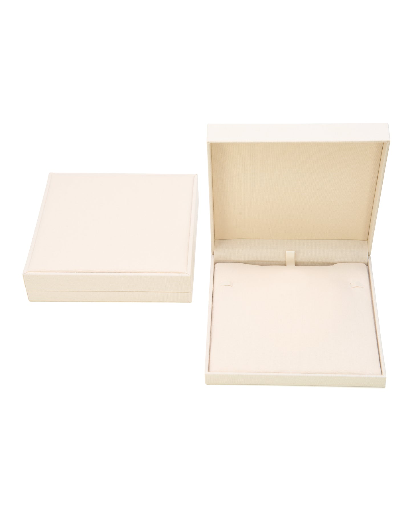 Schmucketui CLASSIC LEINEN - Modell 4 mit Inlay Collier, 50 Stück